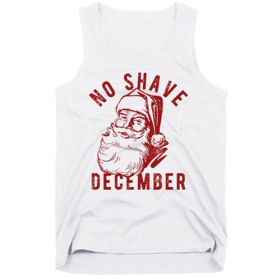 No Shave December Santa Claus Funny Holiday Tank Top