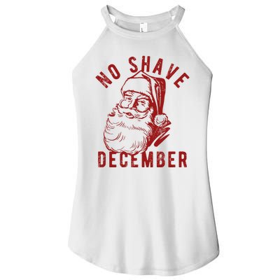 No Shave December Santa Claus Funny Holiday Women's Perfect Tri Rocker Tank