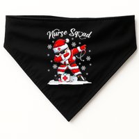 Nurse Squad Dabbing Santa Scrubs Funny Christmas  USA-Made Doggie Bandana