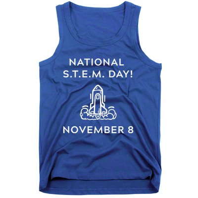 National Stem Day November 8 With Space Shuttle Cool Gift Tank Top