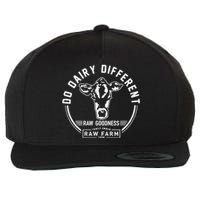 Nicole Shanahan Do Dairy Different Raw Goodness Raw Farm Wool Snapback Cap