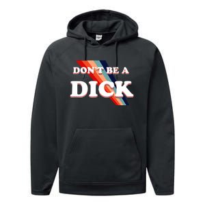 Nicole Shanahan DonT Be A Dick Lightweight Performance Fleece Hoodie