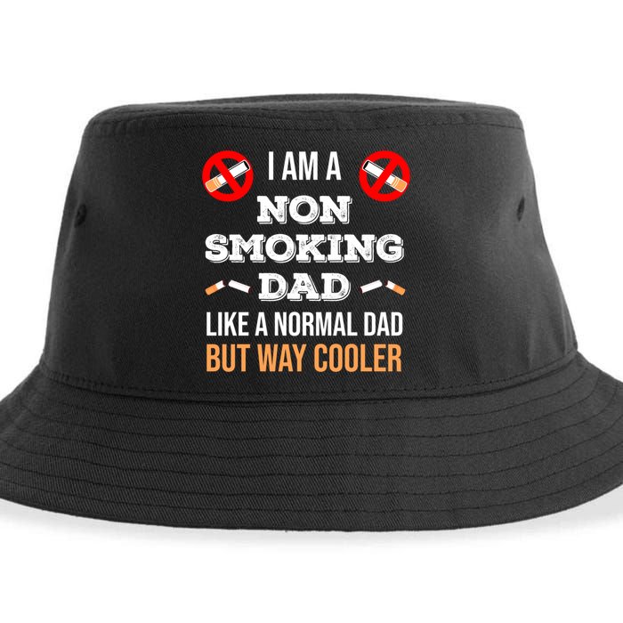 Non Smoking Dad Like A Normal Dad But Way Cooler Nonfunny Giftmoker Cool Gift Sustainable Bucket Hat