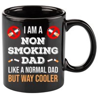 Non Smoking Dad Like A Normal Dad But Way Cooler Nonfunny Giftmoker Cool Gift 11oz C Handle Ceramic Mug