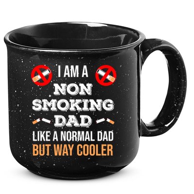 Non Smoking Dad Like A Normal Dad But Way Cooler Nonfunny Giftmoker Cool Gift 15oz Campfire Ceramic Mug