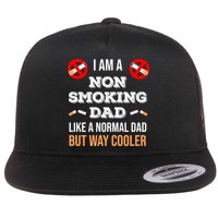 Non Smoking Dad Like A Normal Dad But Way Cooler Nonfunny Giftmoker Cool Gift Flat Bill Trucker Hat