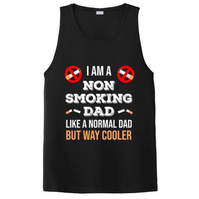 Non Smoking Dad Like A Normal Dad But Way Cooler Nonfunny Giftmoker Cool Gift PosiCharge Competitor Tank
