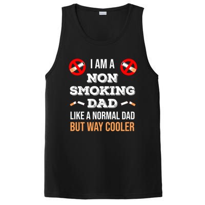 Non Smoking Dad Like A Normal Dad But Way Cooler Nonfunny Giftmoker Cool Gift PosiCharge Competitor Tank