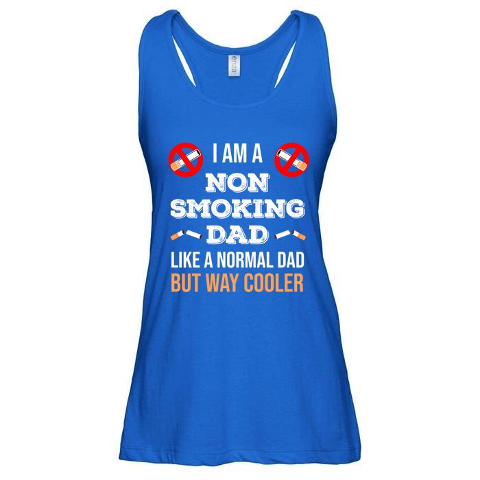 Non Smoking Dad Like A Normal Dad But Way Cooler Nonfunny Giftmoker Cool Gift Ladies Essential Flowy Tank