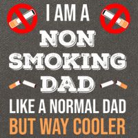 Non Smoking Dad Like A Normal Dad But Way Cooler Nonfunny Giftmoker Cool Gift Cotton Canvas Backpack