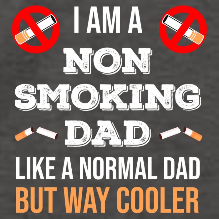 Non Smoking Dad Like A Normal Dad But Way Cooler Nonfunny Giftmoker Cool Gift Vector Backpack