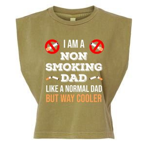 Non Smoking Dad Like A Normal Dad But Way Cooler Nonfunny Giftmoker Cool Gift Garment-Dyed Women's Muscle Tee