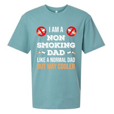 Non Smoking Dad Like A Normal Dad But Way Cooler Nonfunny Giftmoker Cool Gift Sueded Cloud Jersey T-Shirt