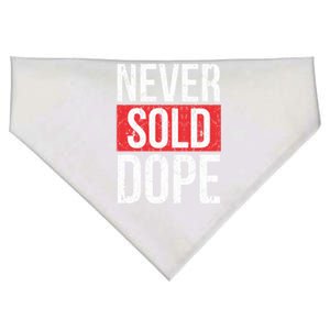 Never Sold Dope Hustler Urban Hip Hop Rap Gift USA-Made Doggie Bandana