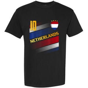 Netherlands Soccer Dutch Flag Football Retro 10 Jersey Garment-Dyed Heavyweight T-Shirt