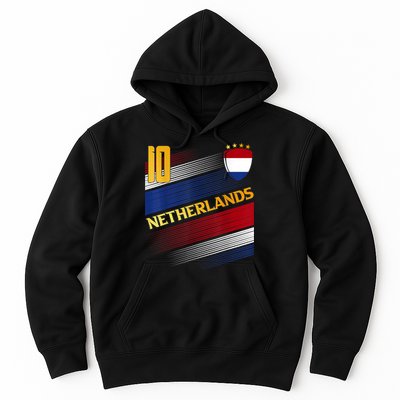Netherlands Soccer Dutch Flag Football Retro 10 Jersey Hoodie