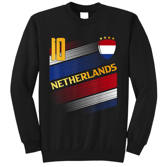 Netherlands Soccer Dutch Flag Football Retro 10 Jersey Sweatshirt