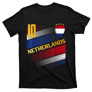 Netherlands Soccer Dutch Flag Football Retro 10 Jersey T-Shirt