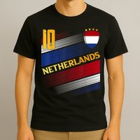 Netherlands Soccer Dutch Flag Football Retro 10 Jersey T-Shirt