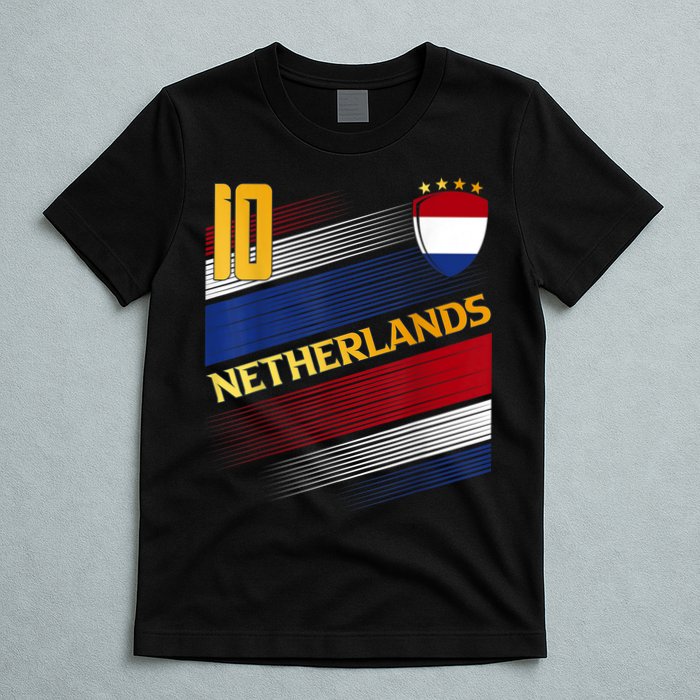 Netherlands Soccer Dutch Flag Football Retro 10 Jersey T-Shirt