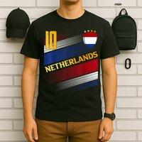Netherlands Soccer Dutch Flag Football Retro 10 Jersey T-Shirt