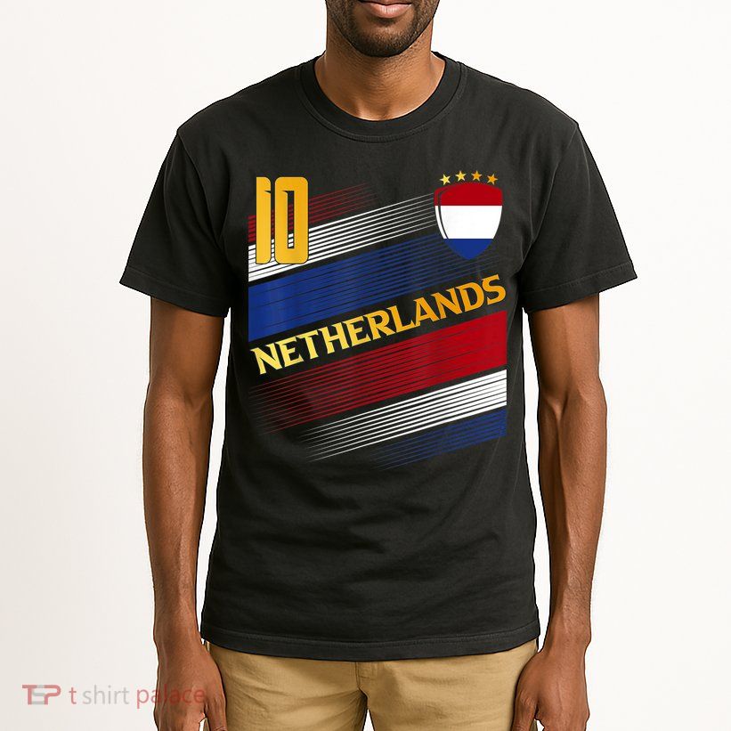Netherlands Soccer Dutch Flag Football Retro 10 Jersey Tall T-Shirt