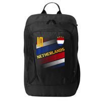 Netherlands Soccer Dutch Flag Football Retro 10 Jersey City Backpack