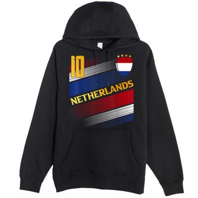 Netherlands Soccer Dutch Flag Football Retro 10 Jersey Premium Pullover Hoodie