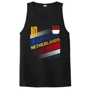 Netherlands Soccer Dutch Flag Football Retro 10 Jersey PosiCharge Competitor Tank