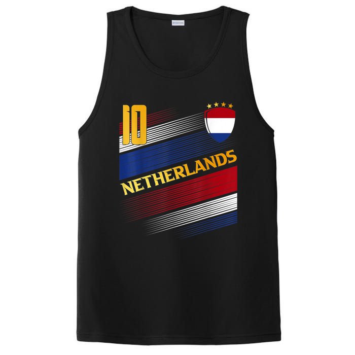 Netherlands Soccer Dutch Flag Football Retro 10 Jersey PosiCharge Competitor Tank