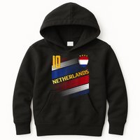 Netherlands Soccer Dutch Flag Football Retro 10 Jersey Kids Hoodie