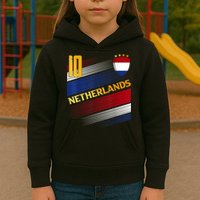 Netherlands Soccer Dutch Flag Football Retro 10 Jersey Kids Hoodie