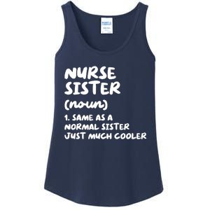 Nurse Sister Definition Funny Ladies Essential Tank