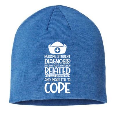 Nursing Student Diagnosis: Risk Confusion Nursery Gift Sustainable Beanie