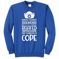 Nursing Student Diagnosis: Risk Confusion Nursery Gift Tall Sweatshirt