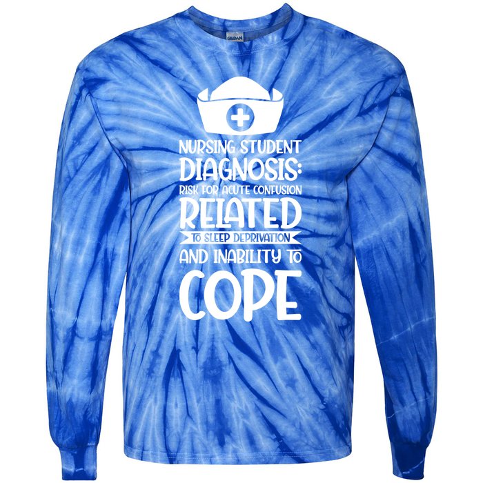 Nursing Student Diagnosis: Risk Confusion Nursery Gift Tie-Dye Long Sleeve Shirt