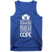 Nursing Student Diagnosis: Risk Confusion Nursery Gift Tank Top