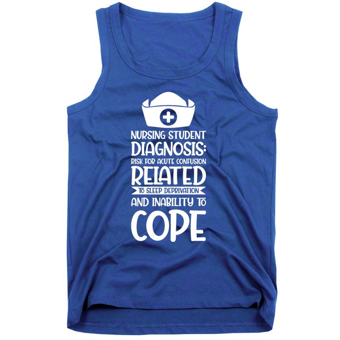 Nursing Student Diagnosis: Risk Confusion Nursery Gift Tank Top