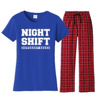 Night Shift Different Breed Night Shift Worker Funny Quote Meaningful Gift Women's Flannel Pajama Set