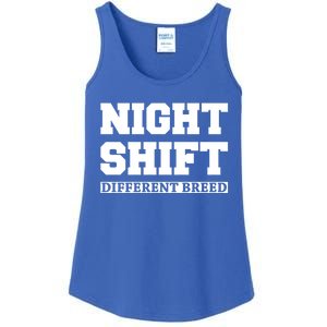 Night Shift Different Breed Night Shift Worker Funny Quote Meaningful Gift Ladies Essential Tank