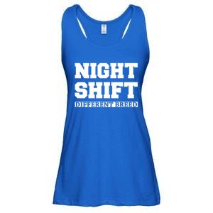 Night Shift Different Breed Night Shift Worker Funny Quote Meaningful Gift Ladies Essential Flowy Tank