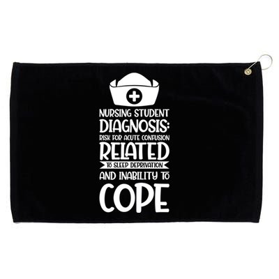 Nursing Student Diagnosis: Risk Confusion Nursery Cool Gift Grommeted Golf Towel