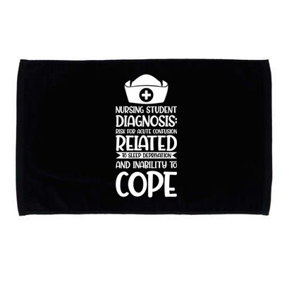 Nursing Student Diagnosis: Risk Confusion Nursery Cool Gift Microfiber Hand Towel