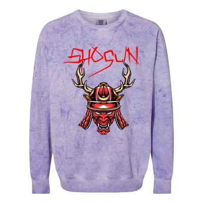 Ninja Shogun Design Mixed Martial Arts Samurai Funny Gift Colorblast Crewneck Sweatshirt