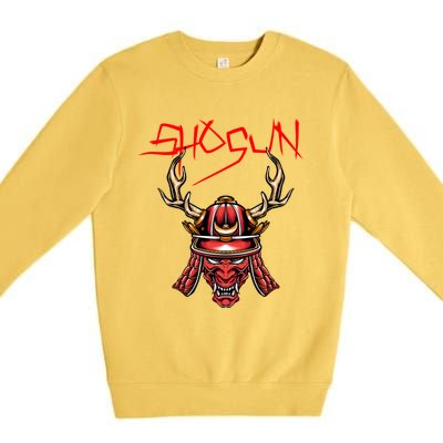 Ninja Shogun Design Mixed Martial Arts Samurai Funny Gift Premium Crewneck Sweatshirt