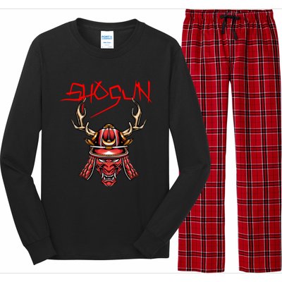 Ninja Shogun Design Mixed Martial Arts Samurai Funny Gift Long Sleeve Pajama Set