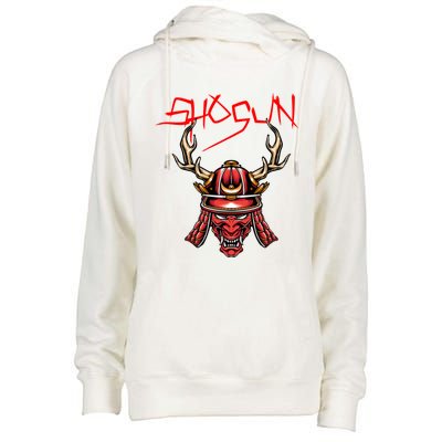 Ninja Shogun Design Mixed Martial Arts Samurai Funny Gift Womens Funnel Neck Pullover Hood