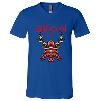 Ninja Shogun Design Mixed Martial Arts Samurai Funny Gift V-Neck T-Shirt