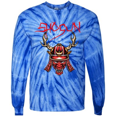 Ninja Shogun Design Mixed Martial Arts Samurai Funny Gift Tie-Dye Long Sleeve Shirt