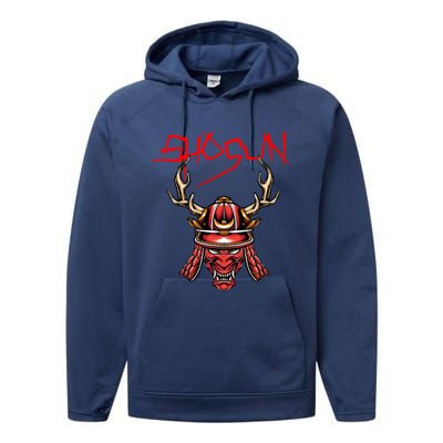 Ninja Shogun Design Mixed Martial Arts Samurai Funny Gift Performance Fleece Hoodie